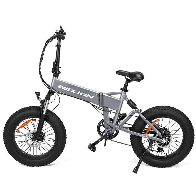 PL Warehouse Stock GYL102 20"*4.0 Tire 7 Speed Full Suspension Electric Bike with 500W Motor