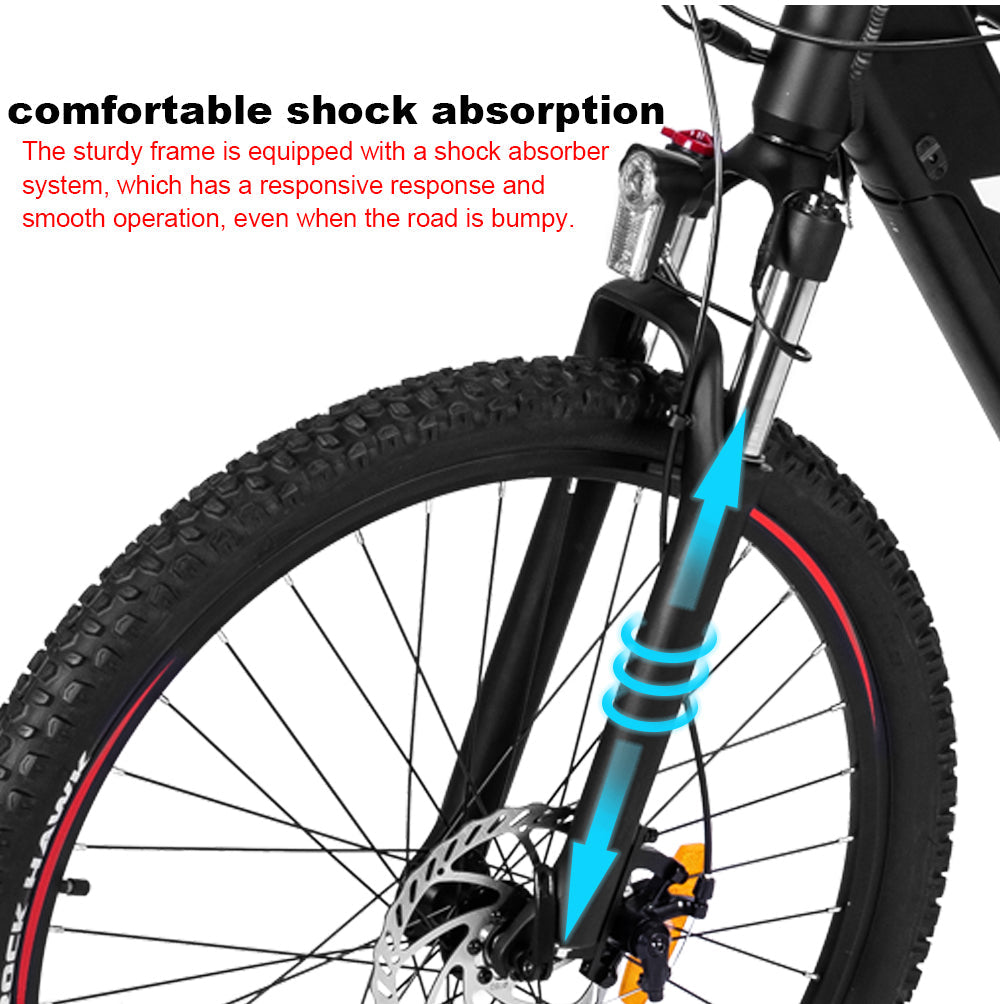 UK Warehouse Stock WKES002 27.5*2.25" Tire Electric Bike with 350W Motor 48V 10.4Ah Battery
