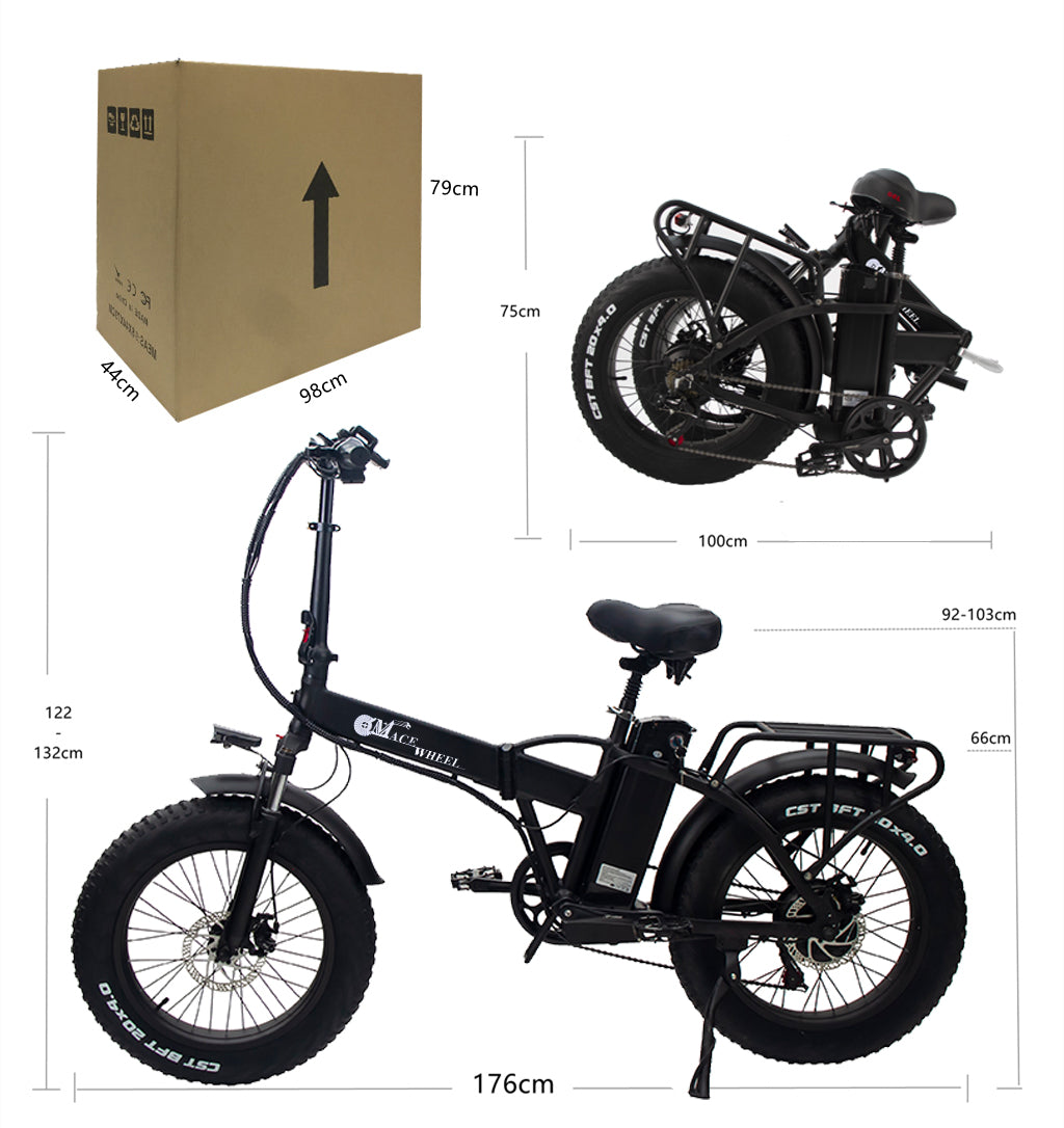 PL Warehouse Stock GW20 48V 15AH 20*4 Foldtable Electric Bike