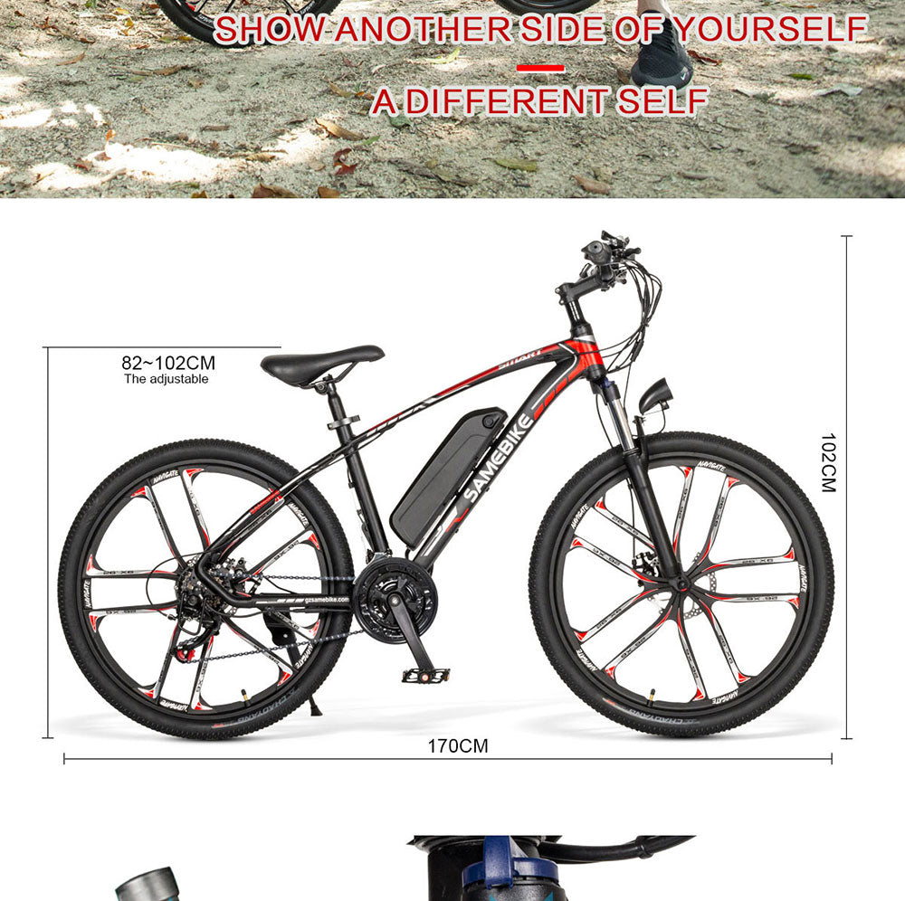 PL Warehouse Stock GYL092 26*1.95" Fat Tire Electric Bike with 350W Motor 48V 12.5Ah Battery