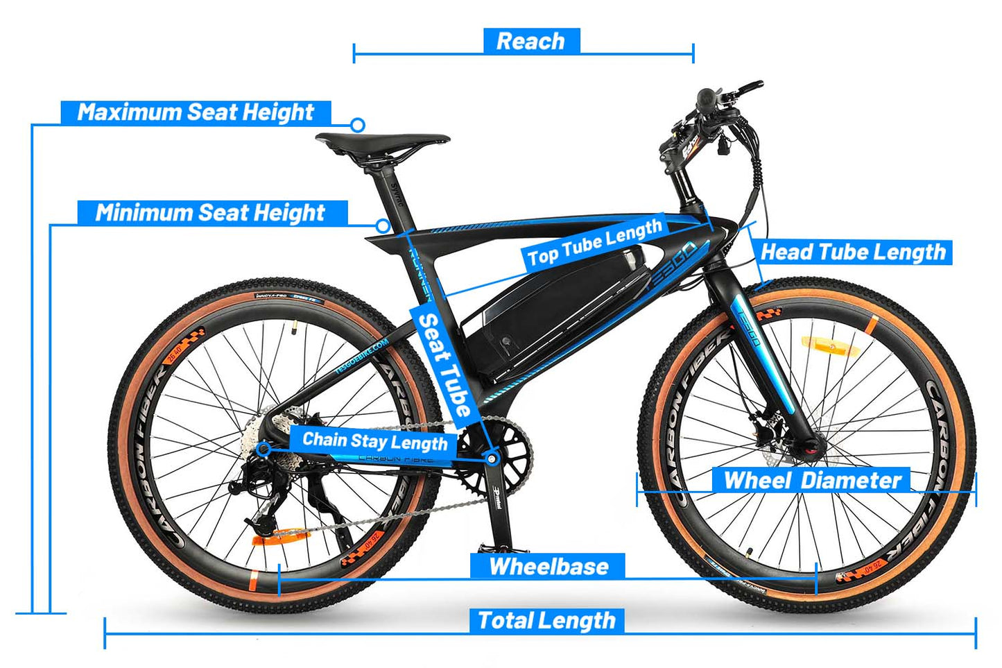 CA Warehouse Stock RUNNER 26*2.0" Tire Electric Bike with 500W Motor 48V 12Ah Battery