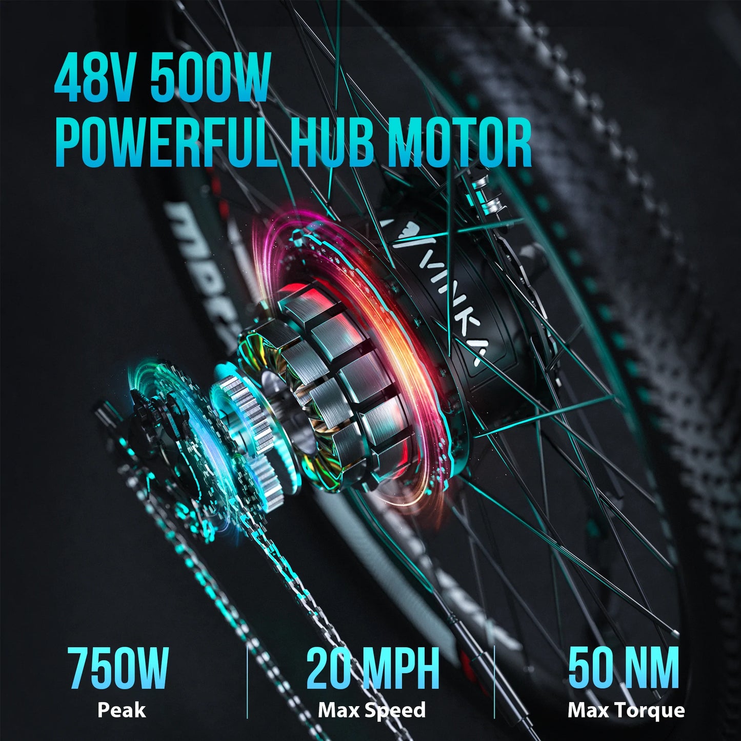 CA Warehouse Stock Cybertrack 300 27.5*2.1" Tire Electric Bike with 500W Motor 48V 10.4Ah Battery