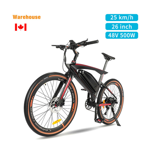 CA Warehouse Stock RUNNER 26*2.0" Tire Electric Bike with 500W Motor 48V 12Ah Battery