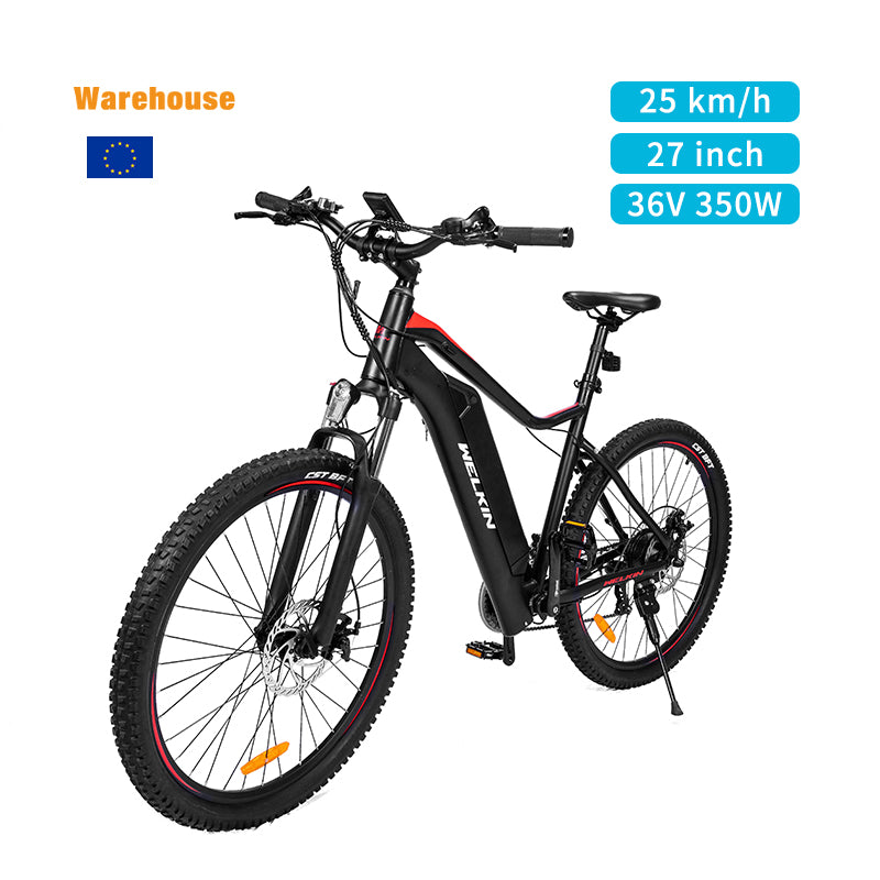 PL Warehouse Stock WKEM001 27.5*2.25" Tire Electric Bike with 350W Motor 36V 10.4Ah Battery