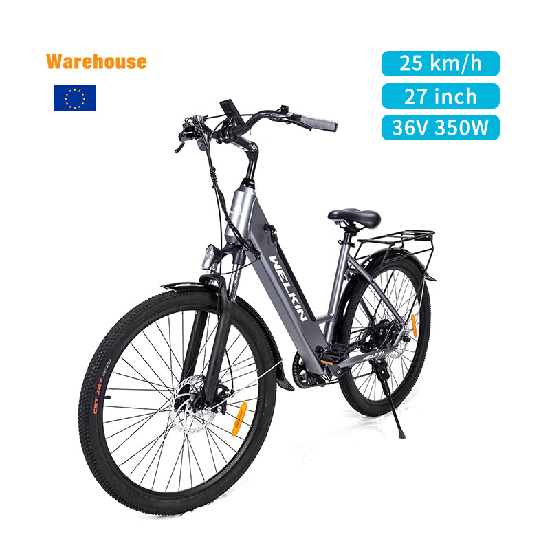PL Warehouse Stock WKEM002 27.5*1.95" Tire Electric Bike with 350W Motor 36V 10.4Ah Battery