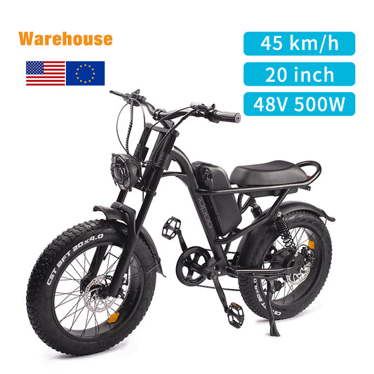 NL Warehouse Stock Z8 20*4.0" Fat Tire Electric Bike with 500W Motor 48V 15.6Ah Battery